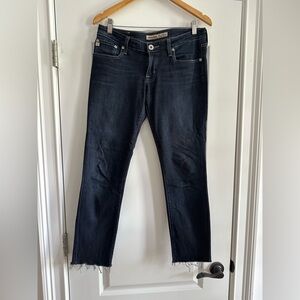 Big Star dark wash sweet skinny ultra low  Blue Jeans